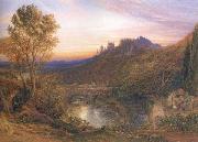 Samuel Palmer A Towered City or The Haunted Stream painting